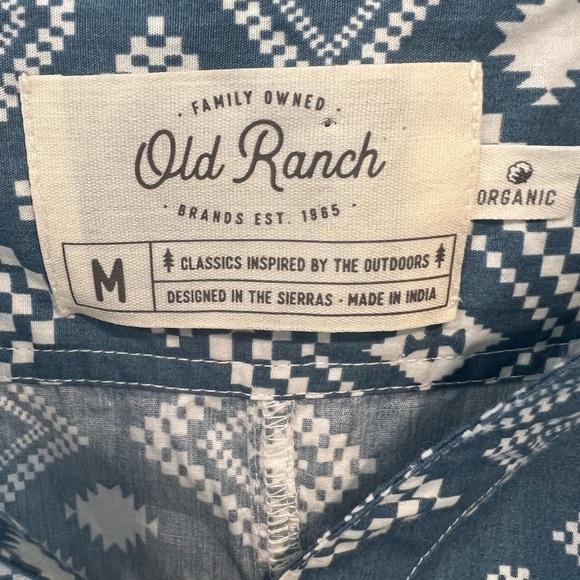 NWT Old Ranch M Organic Cotton Sleeveless Blue Geometric Pattern Tunic Dress - Picture 15 of 15